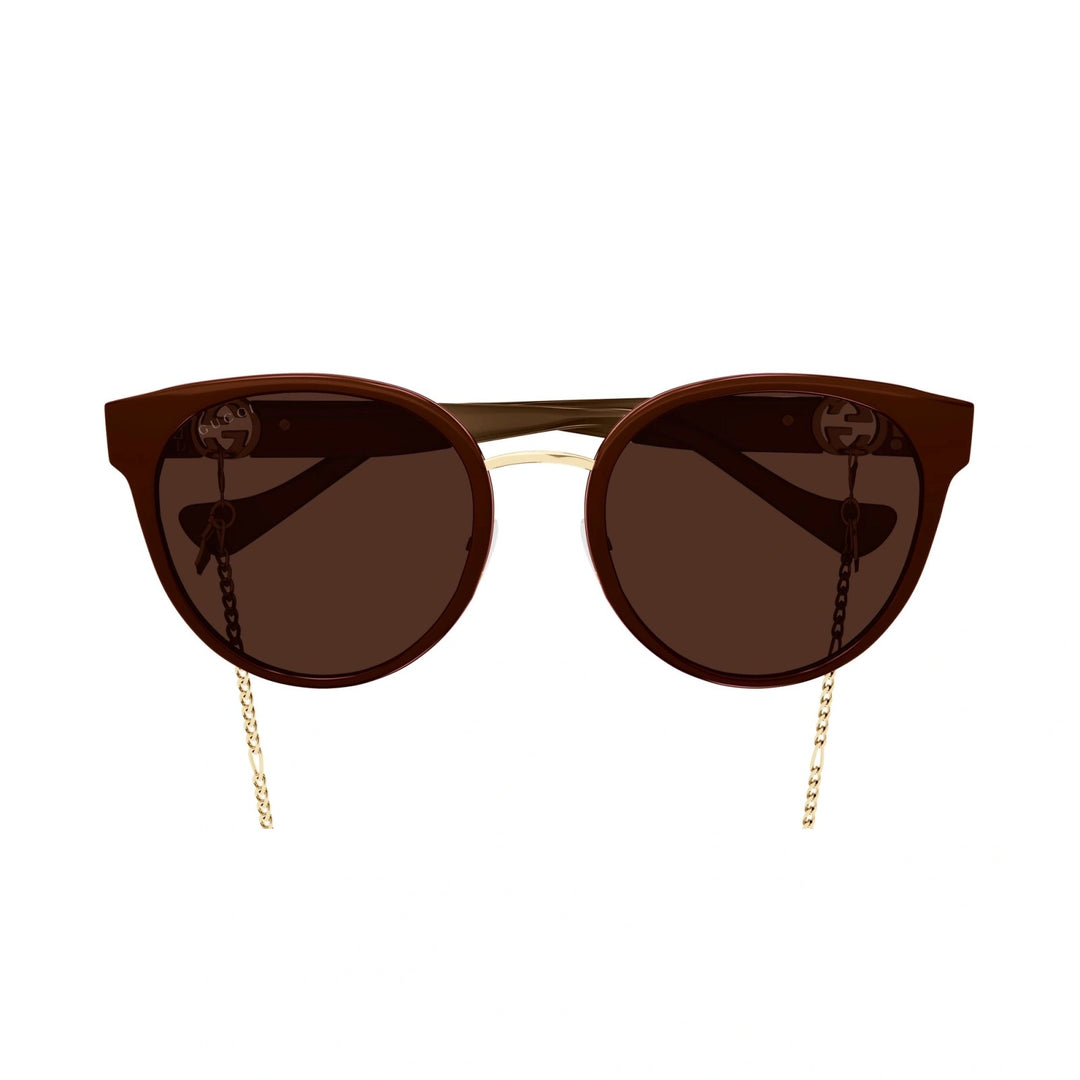 GUCCI CAT EYE GG1027SK-004 CHAIN SUNGLASSES