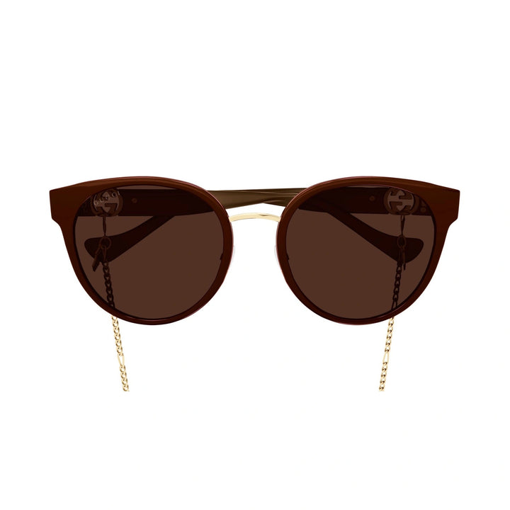 GUCCI CAT EYE GG1027SK-004 CHAIN SUNGLASSES