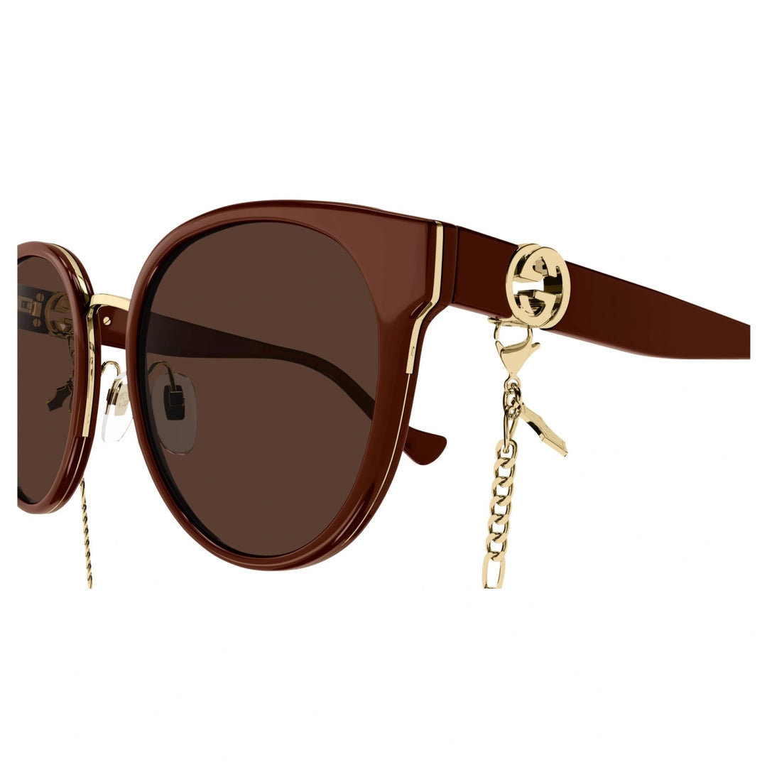 GUCCI CAT EYE GG1027SK-004 CHAIN SUNGLASSES – Caroline's Fashion
