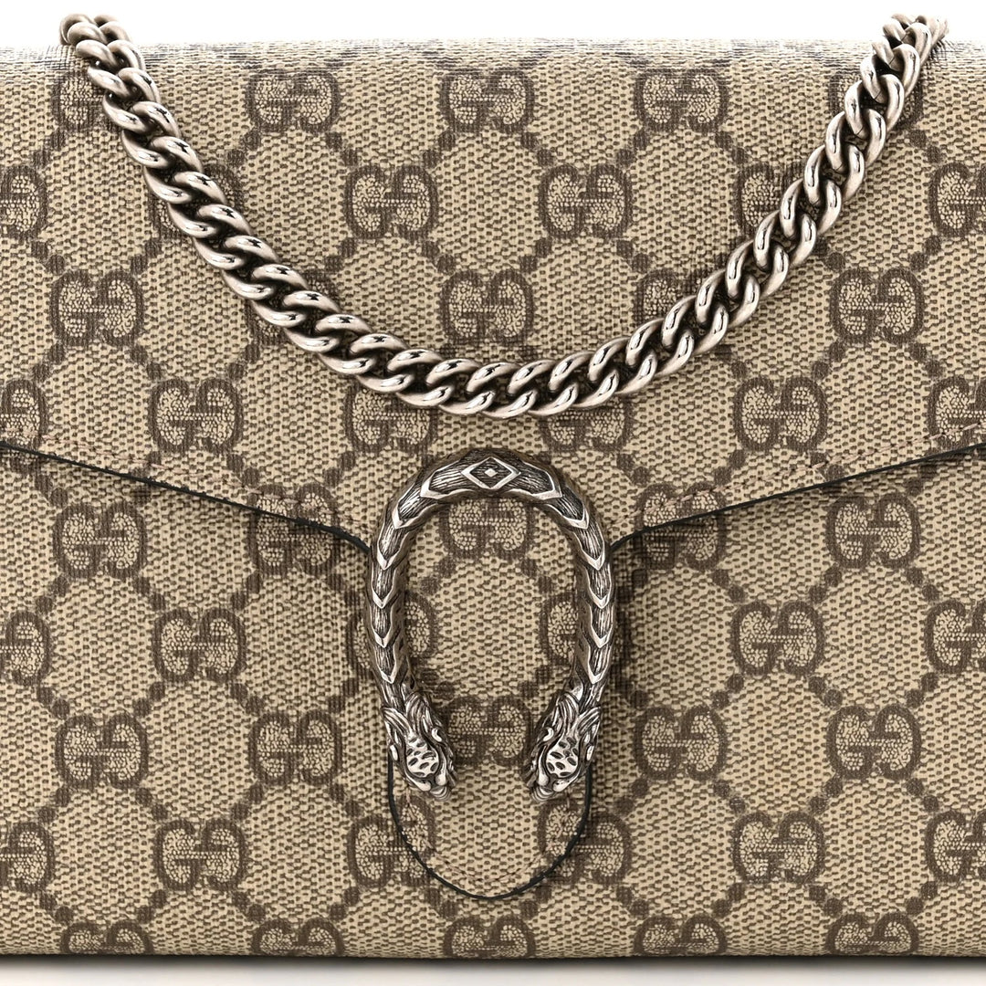 GUCCI GG SUPREME MONOGRAM DIONYSUS WALLET ON CHAIN
