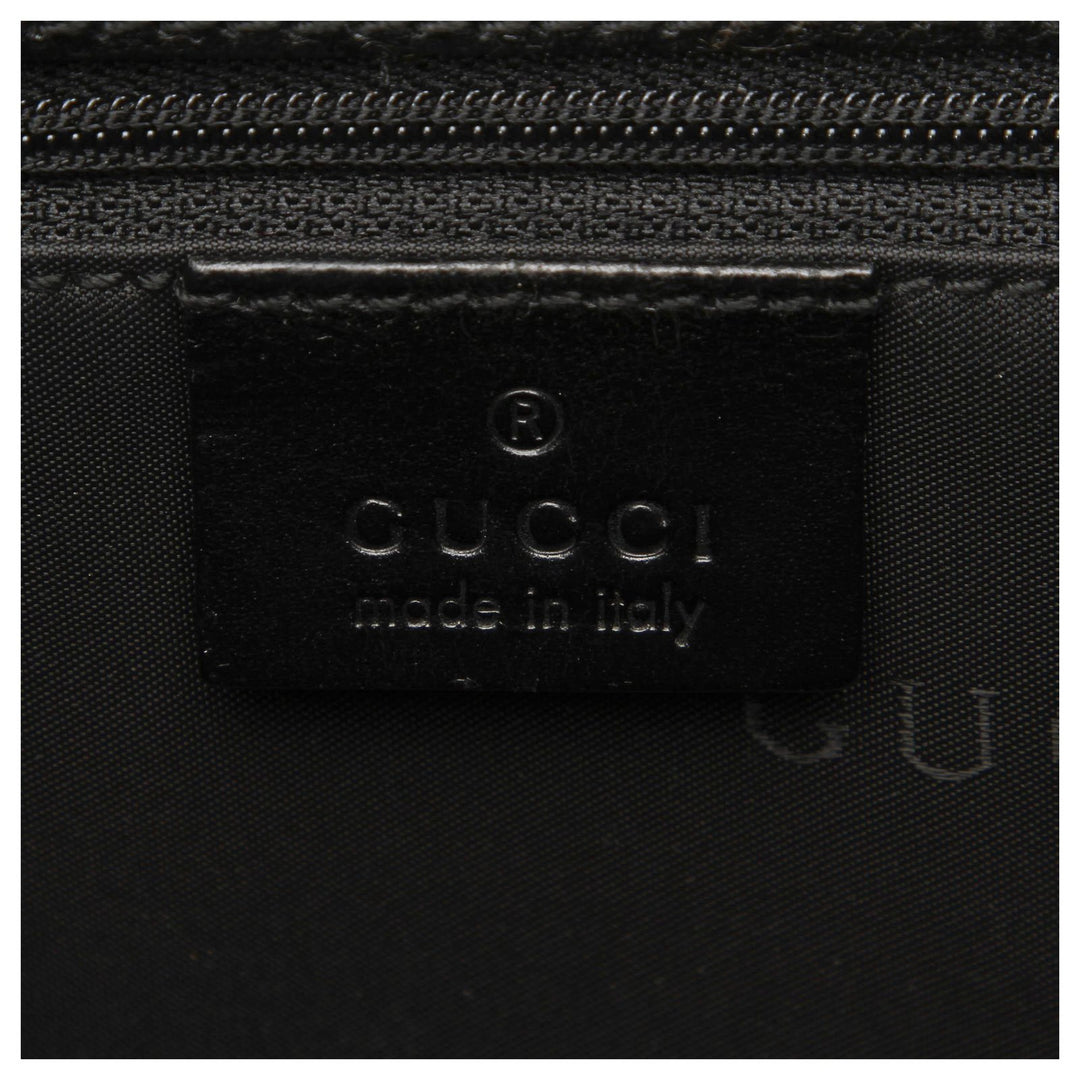 GUCCI GG CANVAS &amp; LEATHER JACKIE TOTE BAG