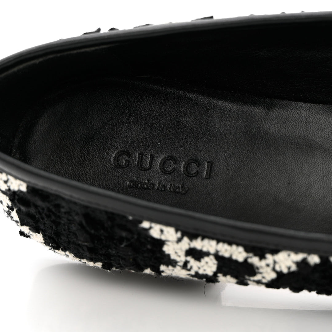 GUCCI GG JORDAN TWEED LOAFERS