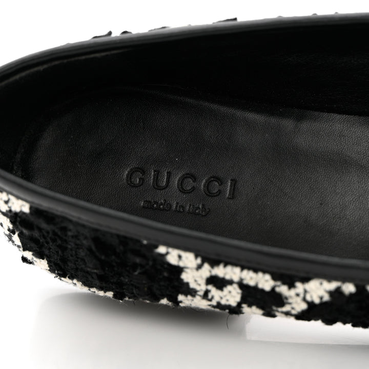 GUCCI GG JORDAN TWEED LOAFERS
