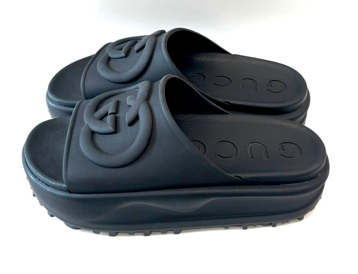 GUCCI LOVE PARADE MIAMI PLATFORM SLIDE MULES