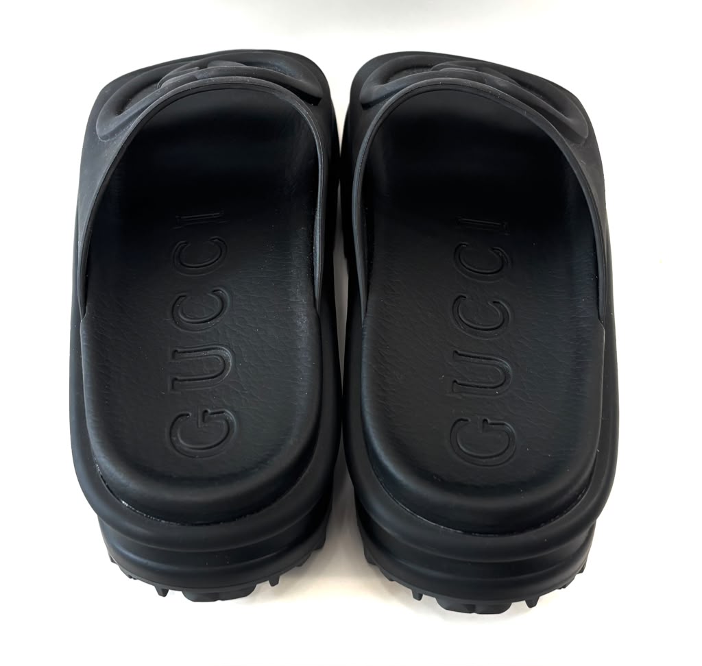GUCCI LOVE PARADE MIAMI PLATFORM SLIDE MULES