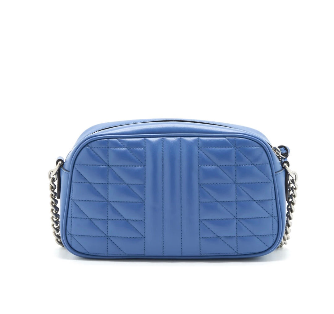 GUCCI GG MARMONT MATELASSÉ ARIA SMALL CALFSKIN LEATHER BAG