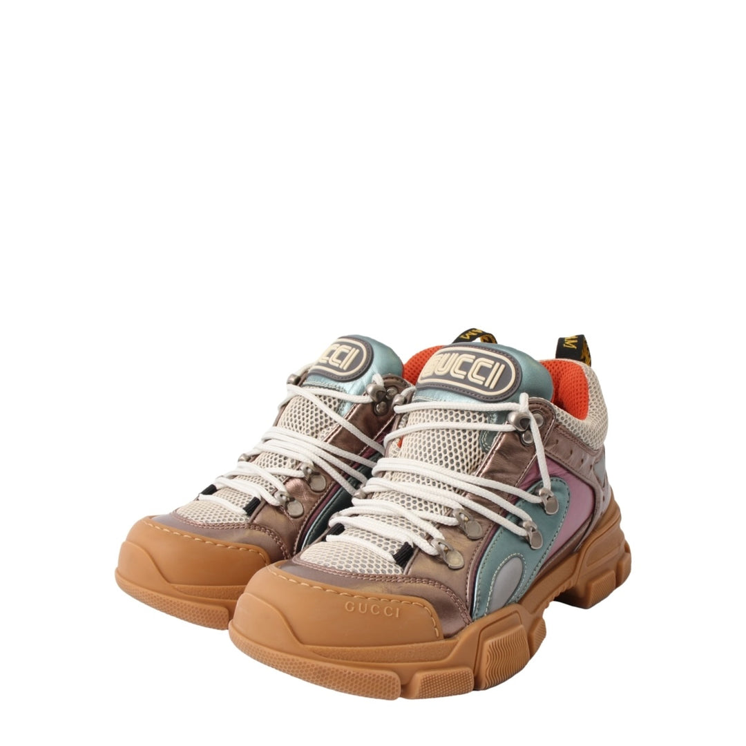 GUCCI FLASHTREK MULTICOLOR METALLIC SNEAKERS
