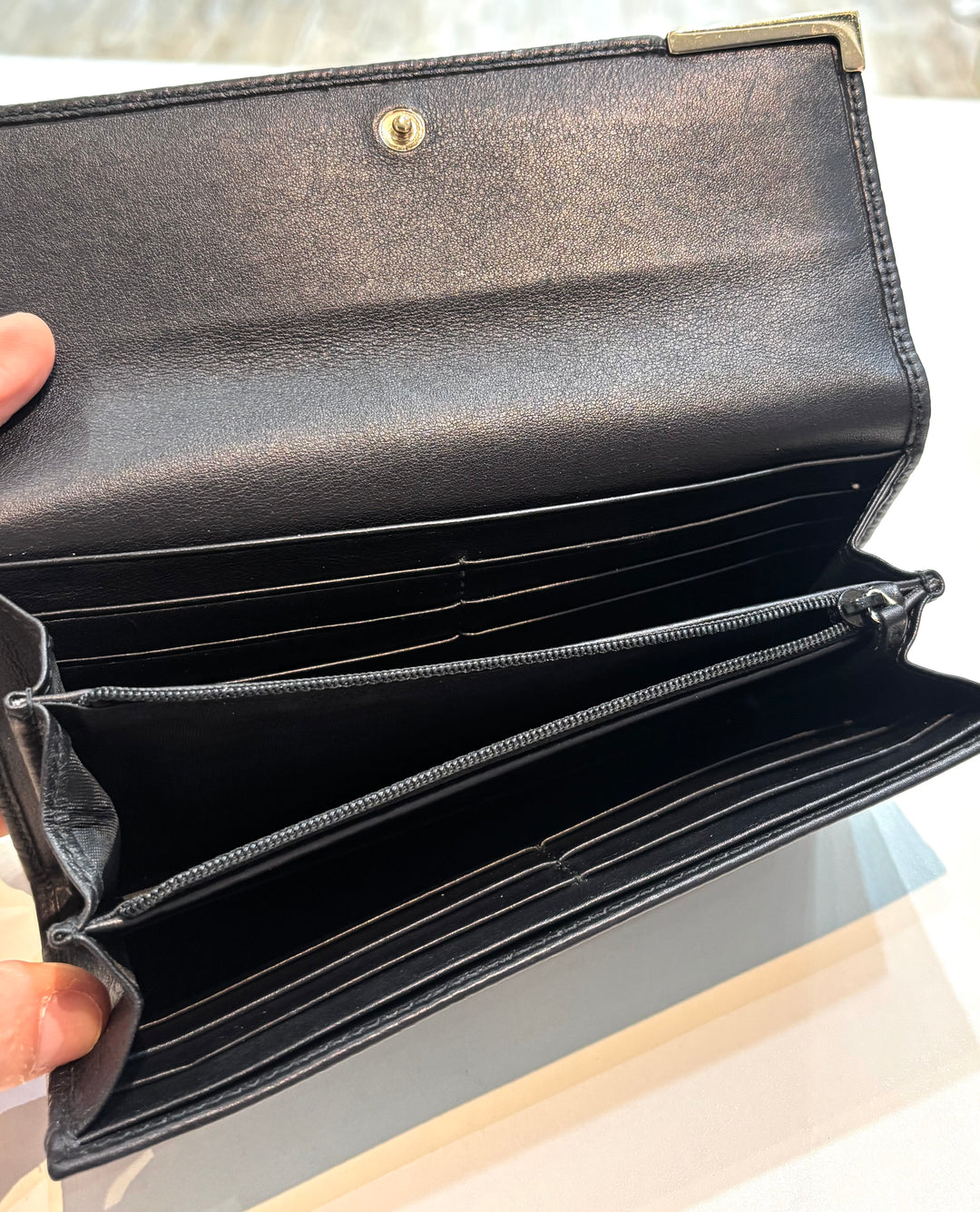 GUCCI MICROGUCCISSIMA CALFSKIN LEATHER CONTINENTAL WALLET