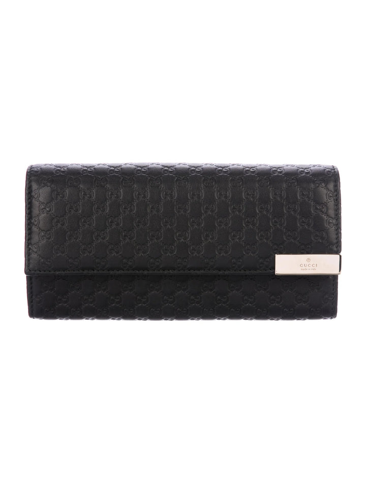 GUCCI MICROGUCCISSIMA CALFSKIN LEATHER CONTINENTAL WALLET