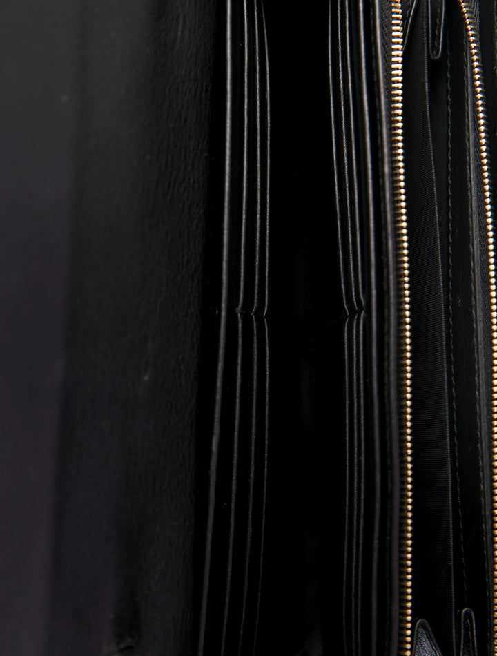 GUCCI MICROGUCCISSIMA CALFSKIN LEATHER CONTINENTAL WALLET