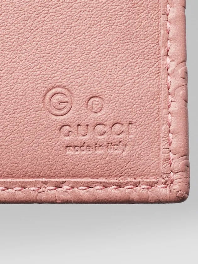 GUCCI MICROGUCCISSIMA CALFSKIN LEATHER CONTINENTAL ZIP WALLET