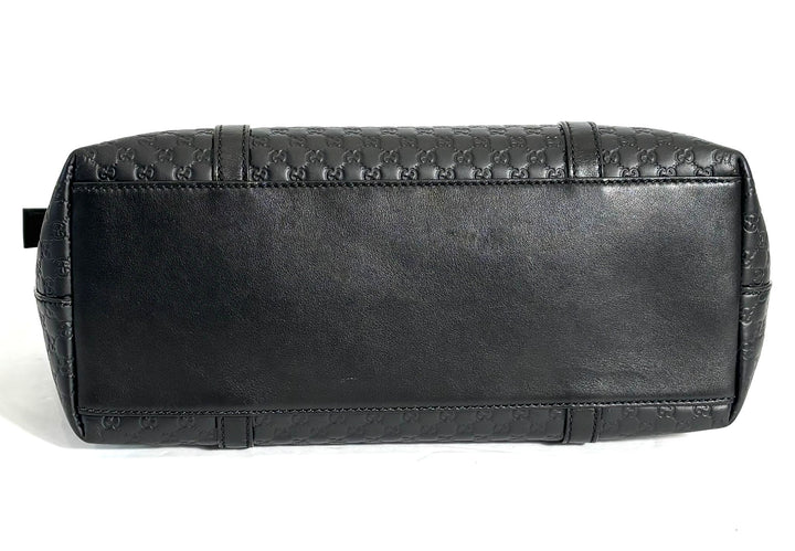 GUCCI MICROGUCCISSIMA LEATHER LARGE CONVERTIBLE TOTE BAG