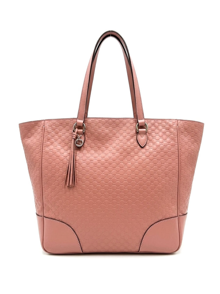 GUCCI MICROGUCCISSIMA MEDIUM BREE CALFSKIN LEATHER TOTE BAG