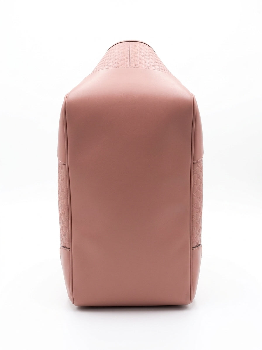 GUCCI MICROGUCCISSIMA MEDIUM BREE CALFSKIN LEATHER TOTE BAG