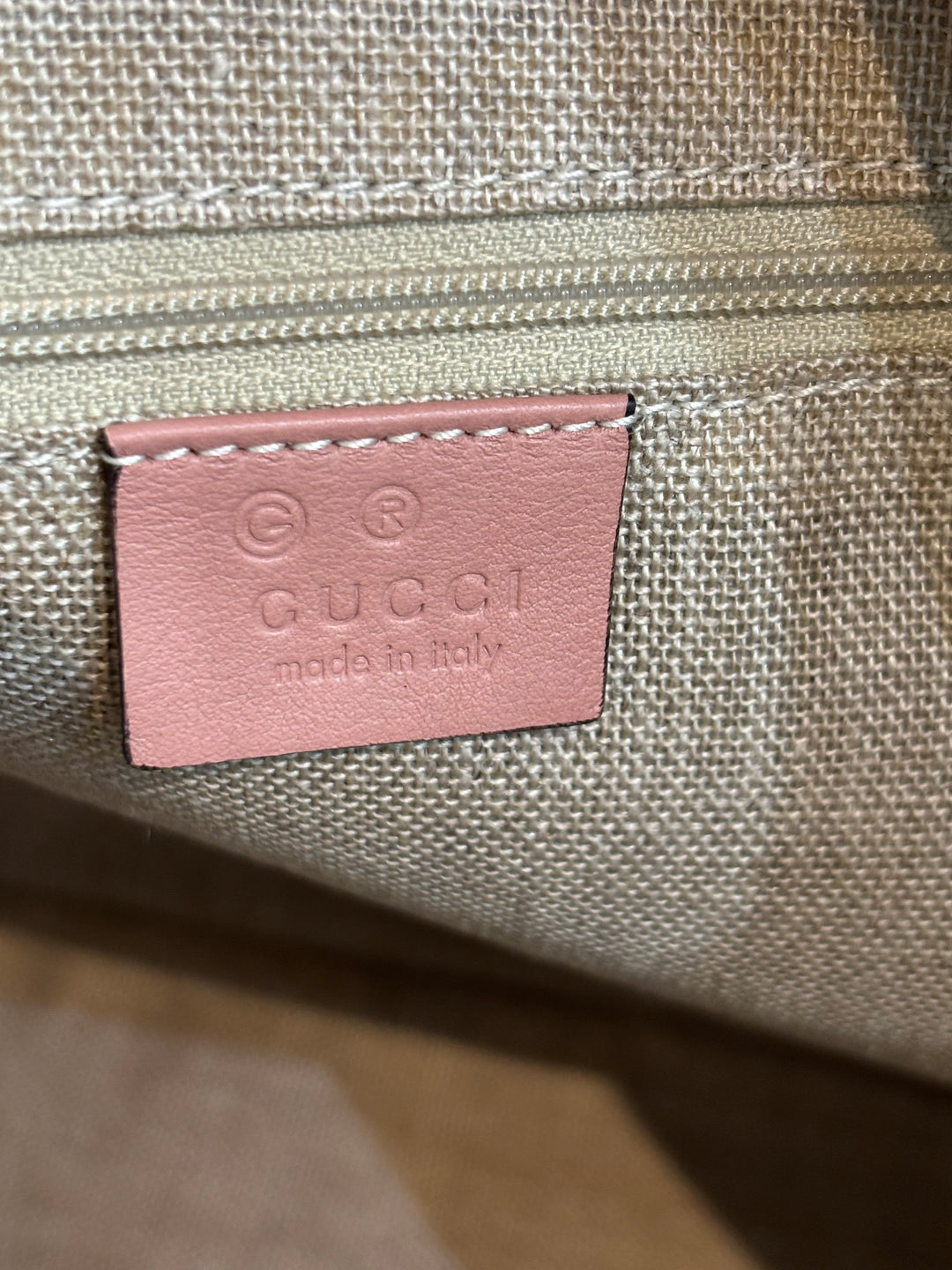 GUCCI MICROGUCCISSIMA MEDIUM BREE CALFSKIN LEATHER TOTE BAG