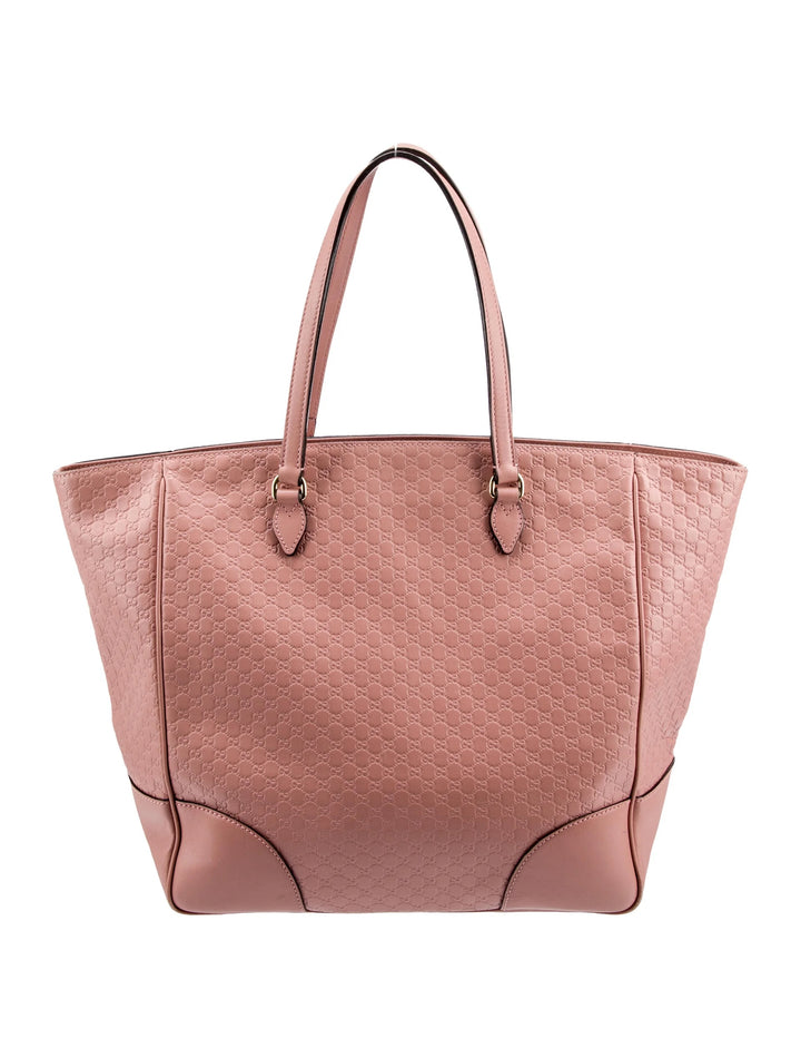 GUCCI MICROGUCCISSIMA MEDIUM BREE CALFSKIN LEATHER TOTE BAG