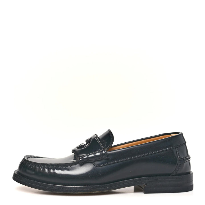 GUCCI GG CUTOUT MILLENNIAL REBOT LEATHER LOAFERS