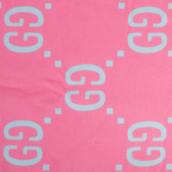 GUCCI GG MONOGRAM WOOL SILK JACQUARD SCRAF