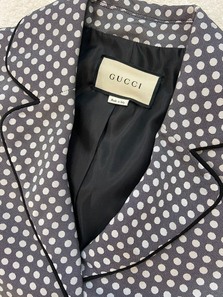 GUCCI POLKA DOT FITTED BLAZER