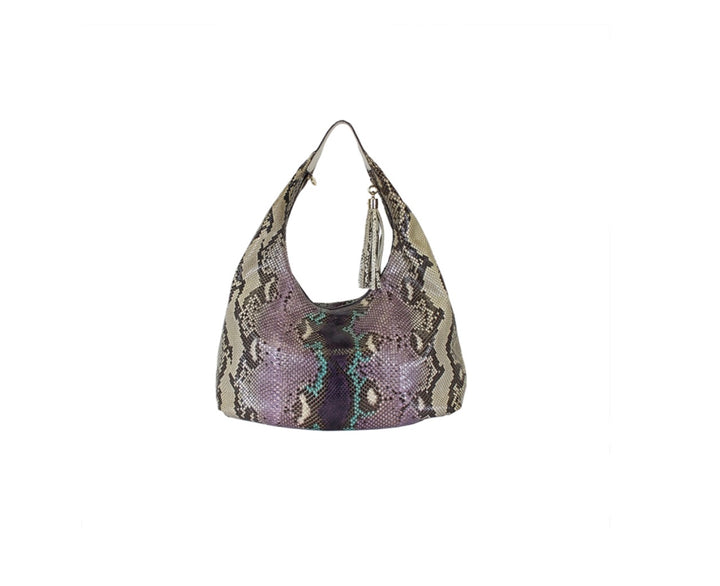 GUCCI GRAPE MULTICOLOR PYTHON SOHO SHOULDER BAG