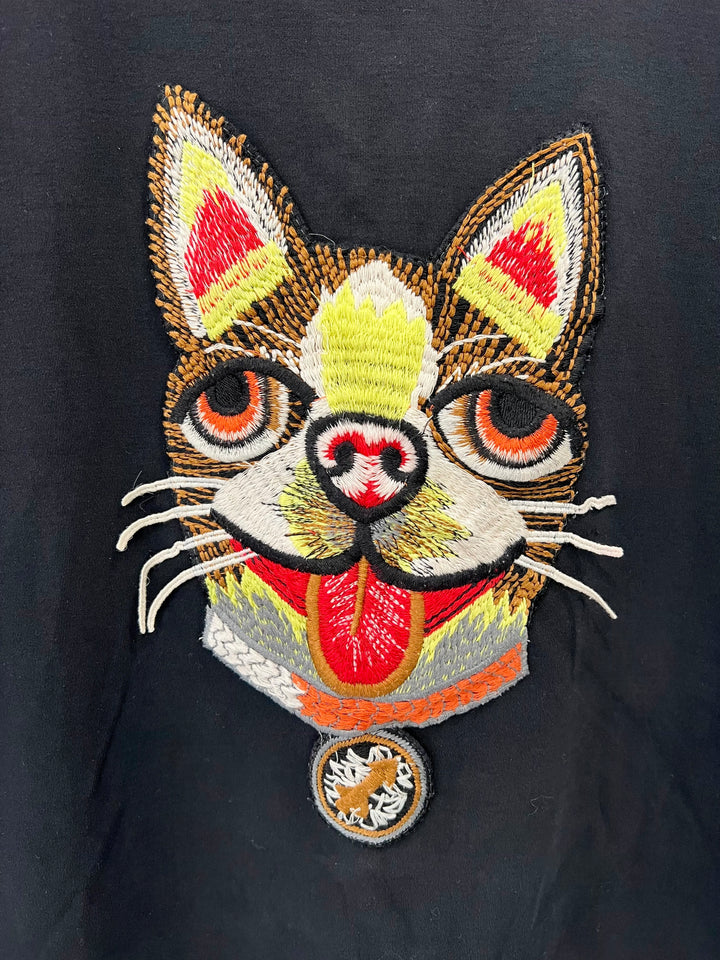 GUCCI EMBROIDERED CAT COTTON JERSEY T-SHIRT DRESS – Caroline's Fashion  Luxuries