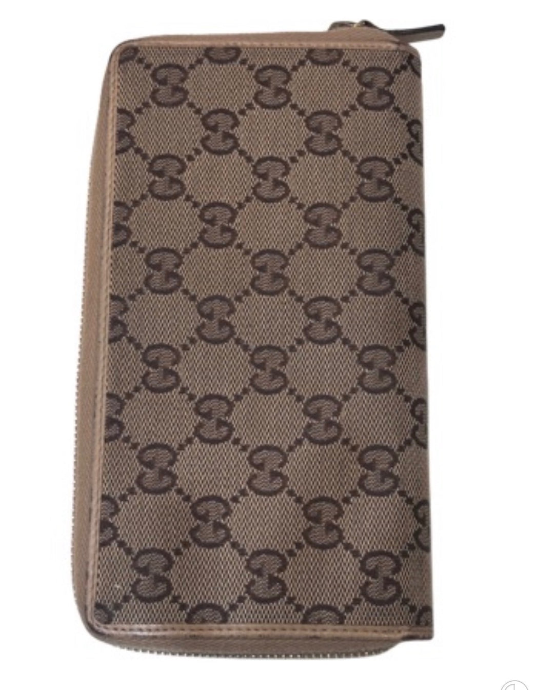 GUCCI GG SUPREME VINTAGE MONOGRAM ZIP-AROUND WALLET