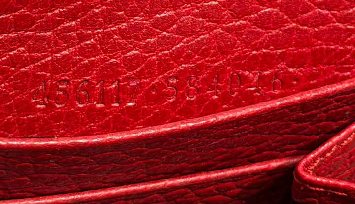 GUCCI GG MARMONT CALFSKIN LEATHER ZIP AROUND WALLET
