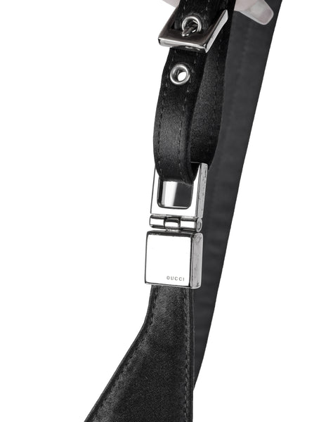 GUCCI LEATHER &amp; NYLON MINI WAIST BAG