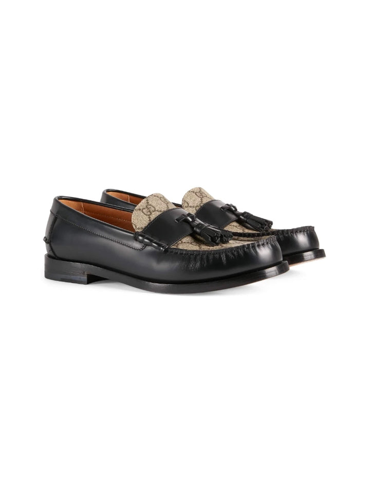 GUCCI GG SUPREME TASSLE LOAFERS