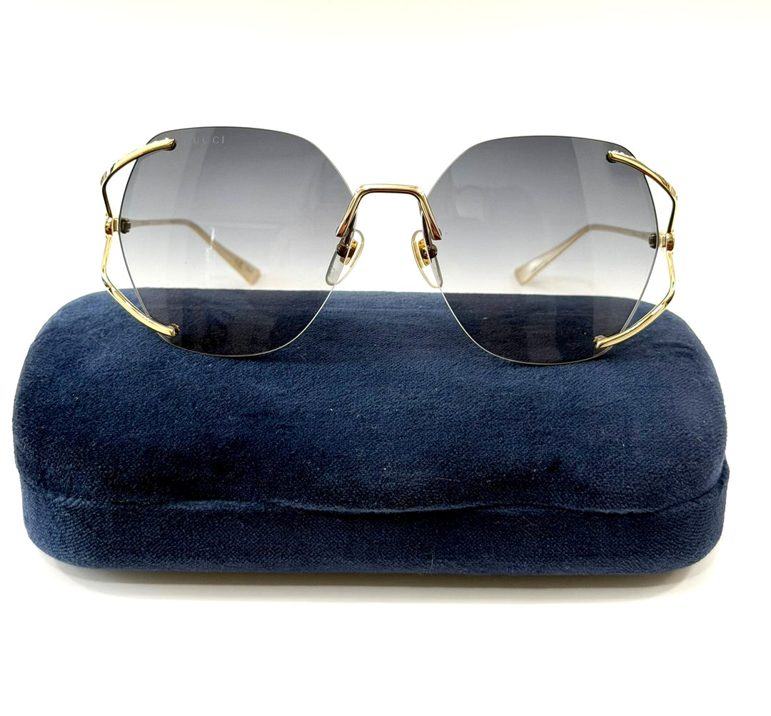 GUCCI GG0651S 002 GRADIENT 59MM SQUARE SUNGLASSES