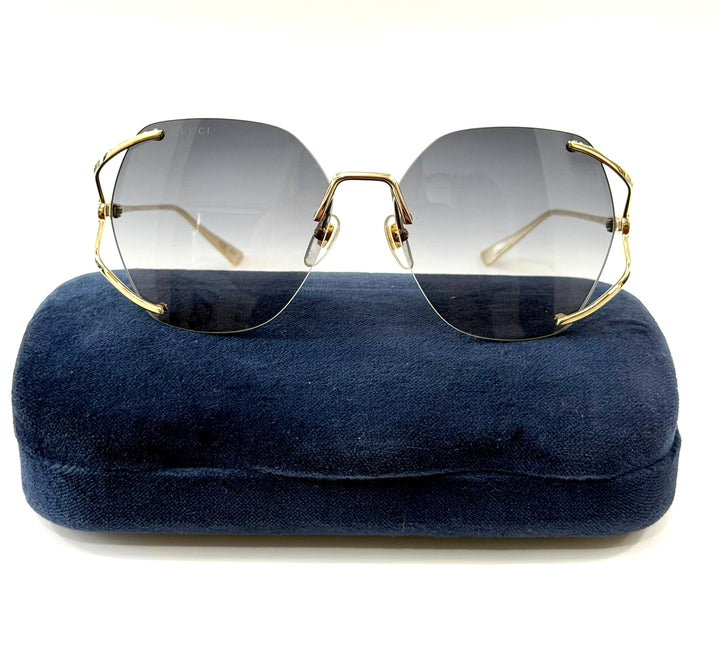 GUCCI GG0651S 002 GRADIENT 59MM SQUARE SUNGLASSES