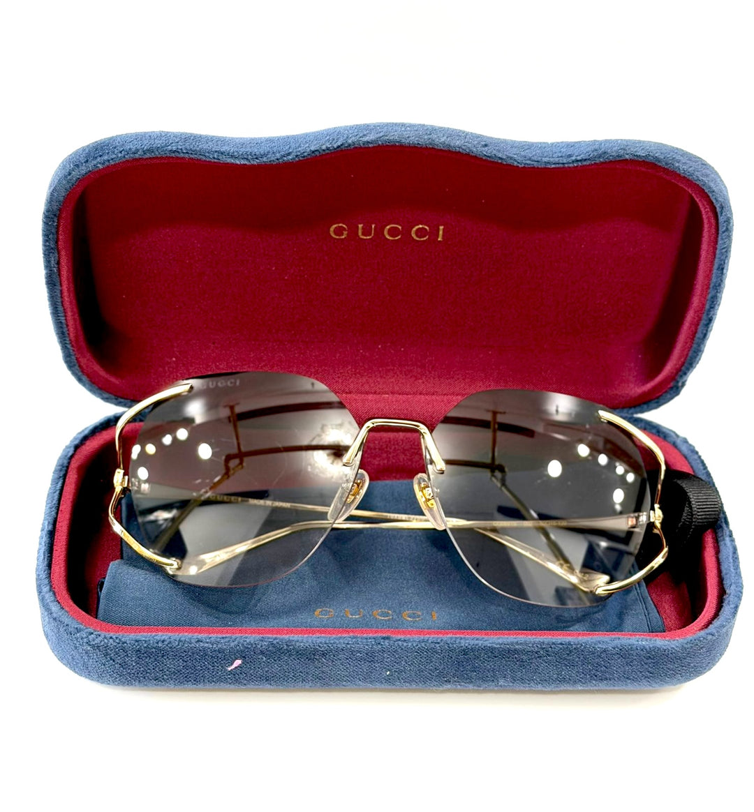 GUCCI GG0651S 002 GRADIENT 59MM SQUARE SUNGLASSES