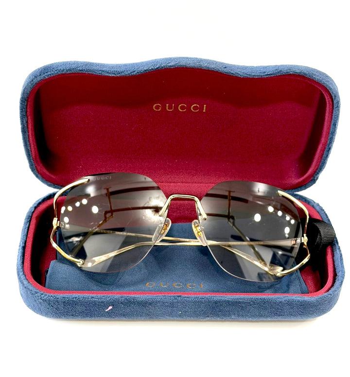 GUCCI GG0651S 002 GRADIENT 59MM SQUARE SUNGLASSES