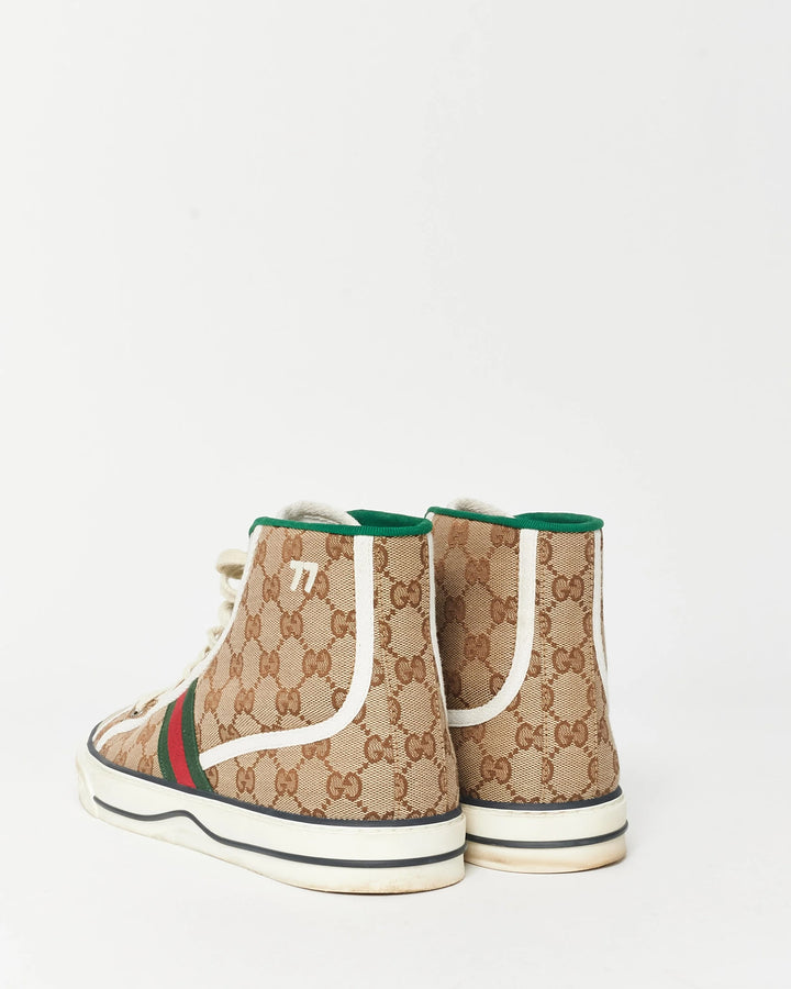 GUCCI GG CANVAS TENNIS 1977 HIGH-TOP SNEAKERS