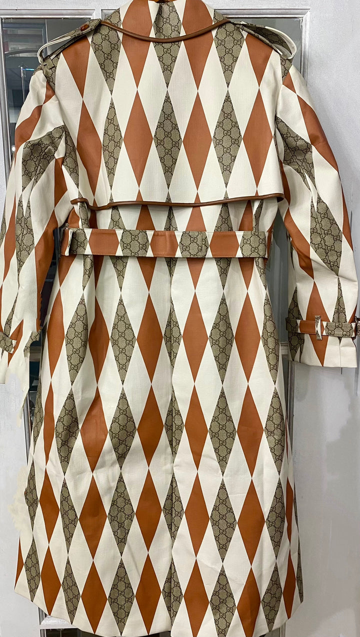 GUCCI ARGYLE BELTED TRENCH COAT