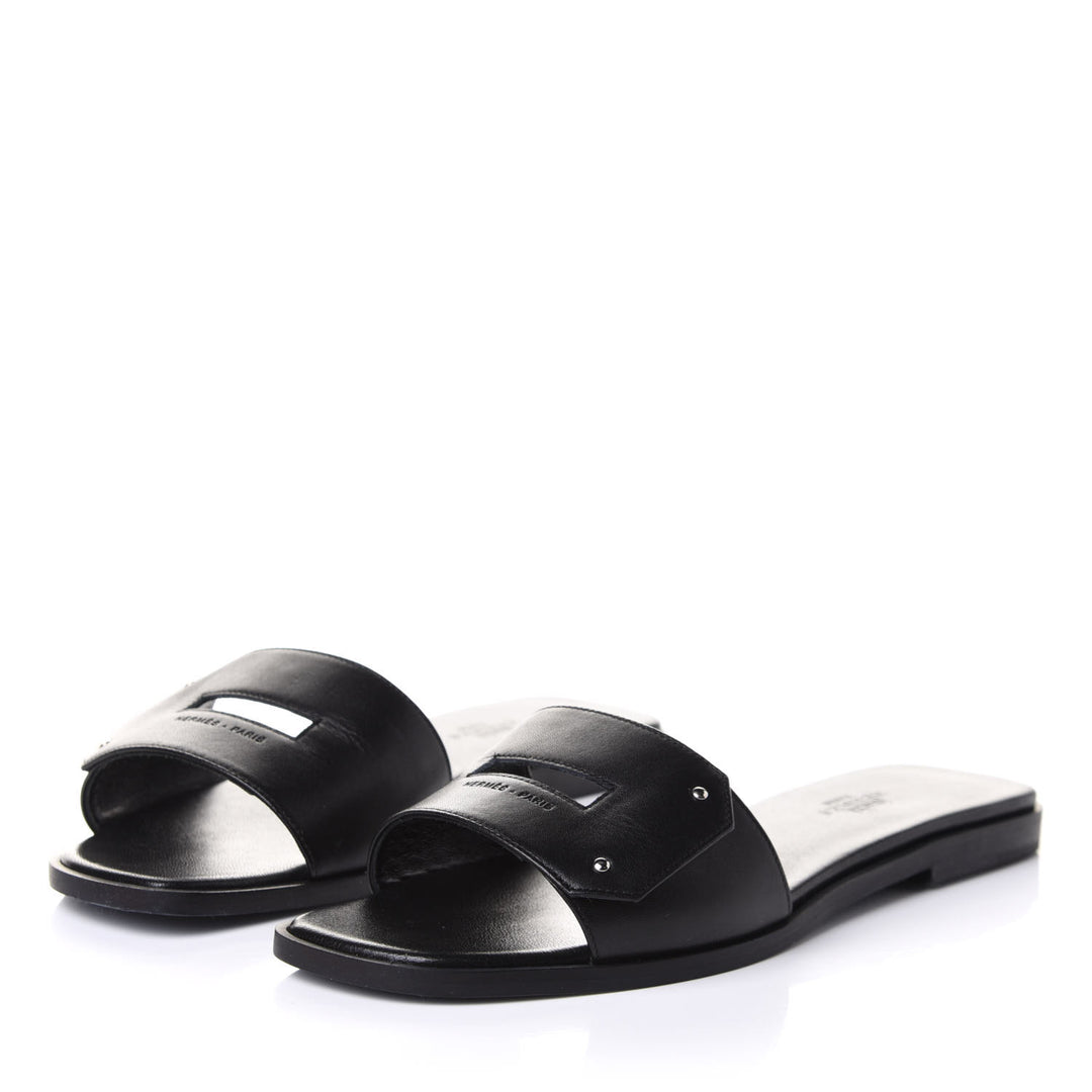 HERMÈS CALFSKIN LEATHER VIEW MULES