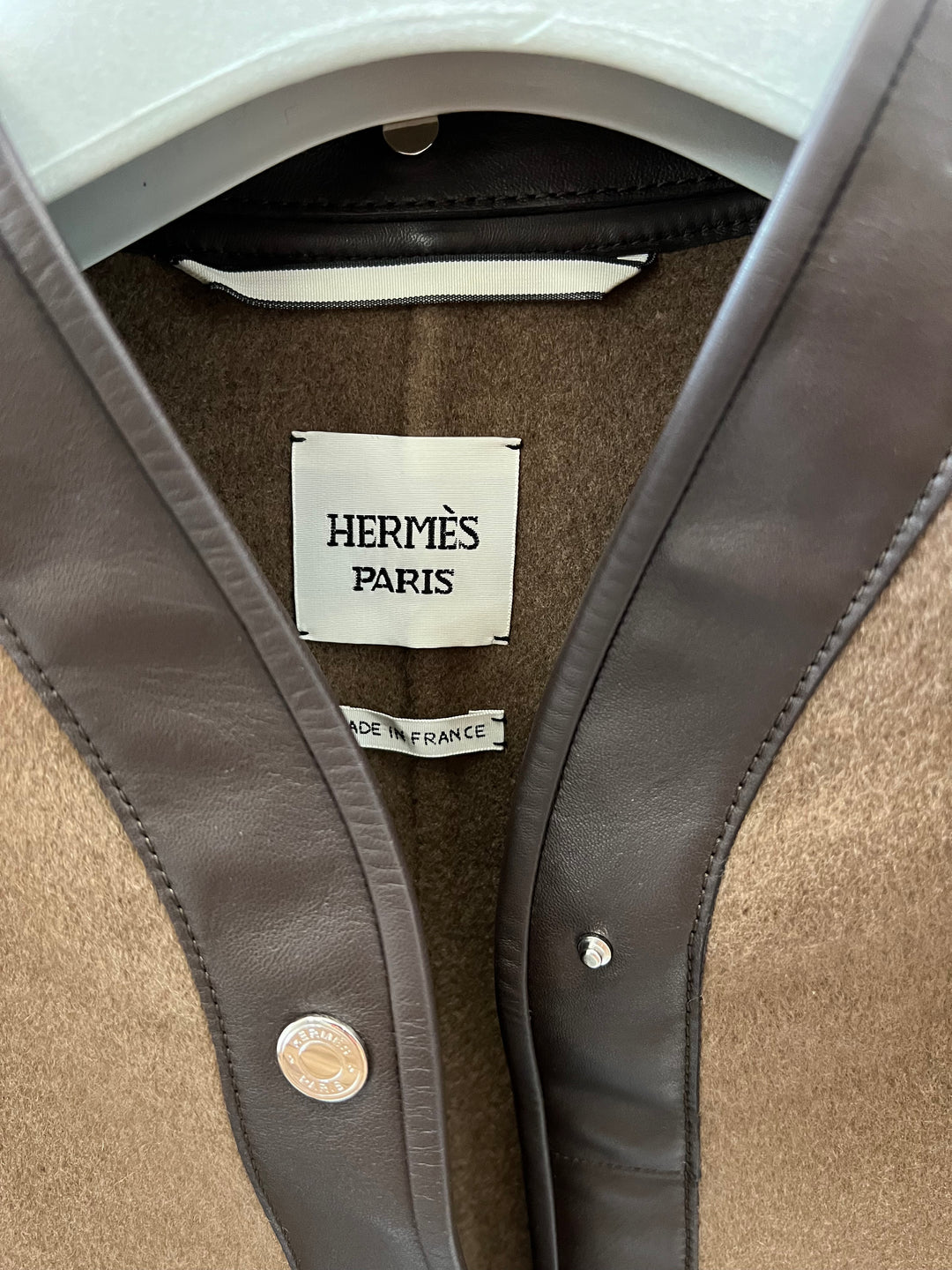HERMÈS MANTEAU ESPRIT COUVERTURE COAT WITH REMOVABLE SHAWL