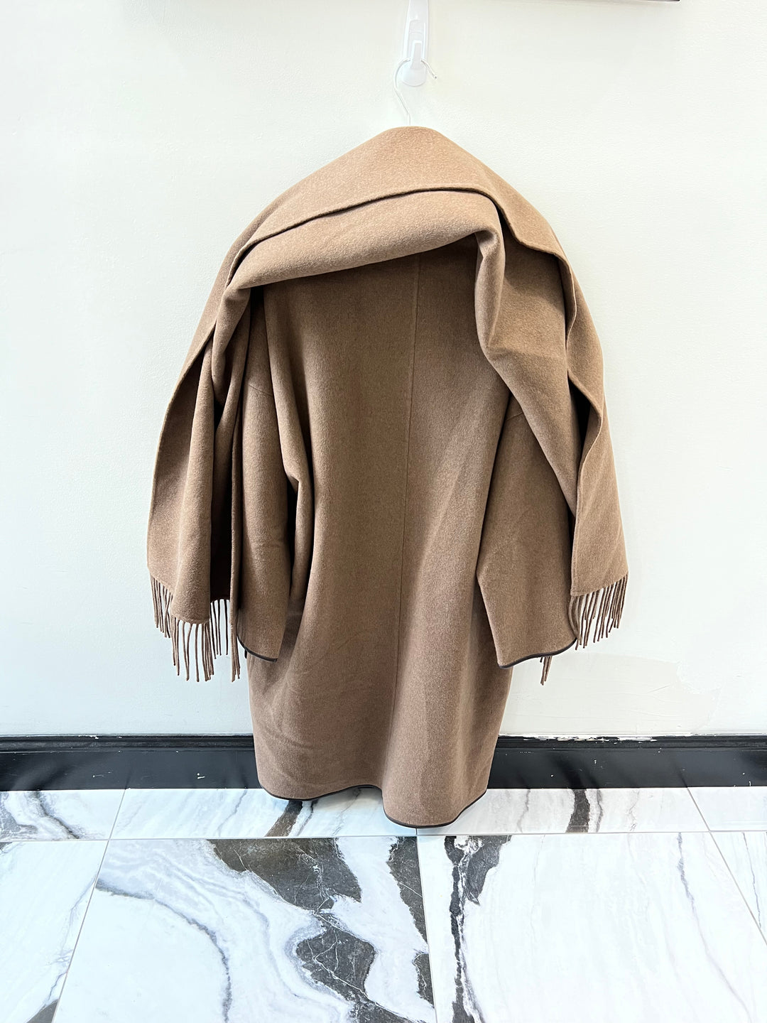 HERMÈS MANTEAU ESPRIT COUVERTURE COAT WITH REMOVABLE SHAWL