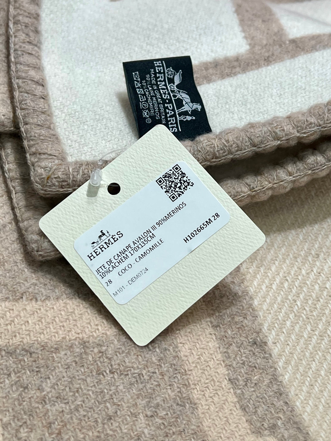 HERMÈS CLASSIC AVALON III THROW BLANKET