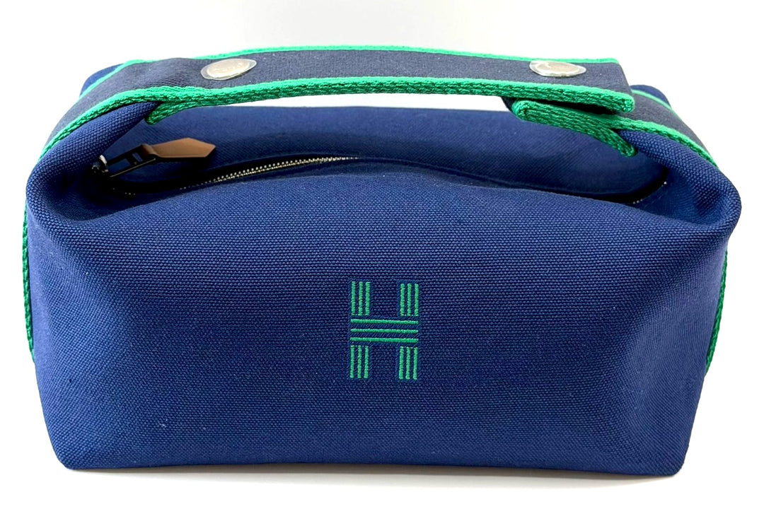 HERMÈS BRIDE-A-BRAC SMALL VANITY TRAVEL CASE – MARINE