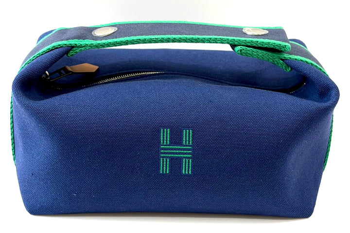HERMÈS BRIDE-A-BRAC SMALL VANITY TRAVEL CASE – MARINE