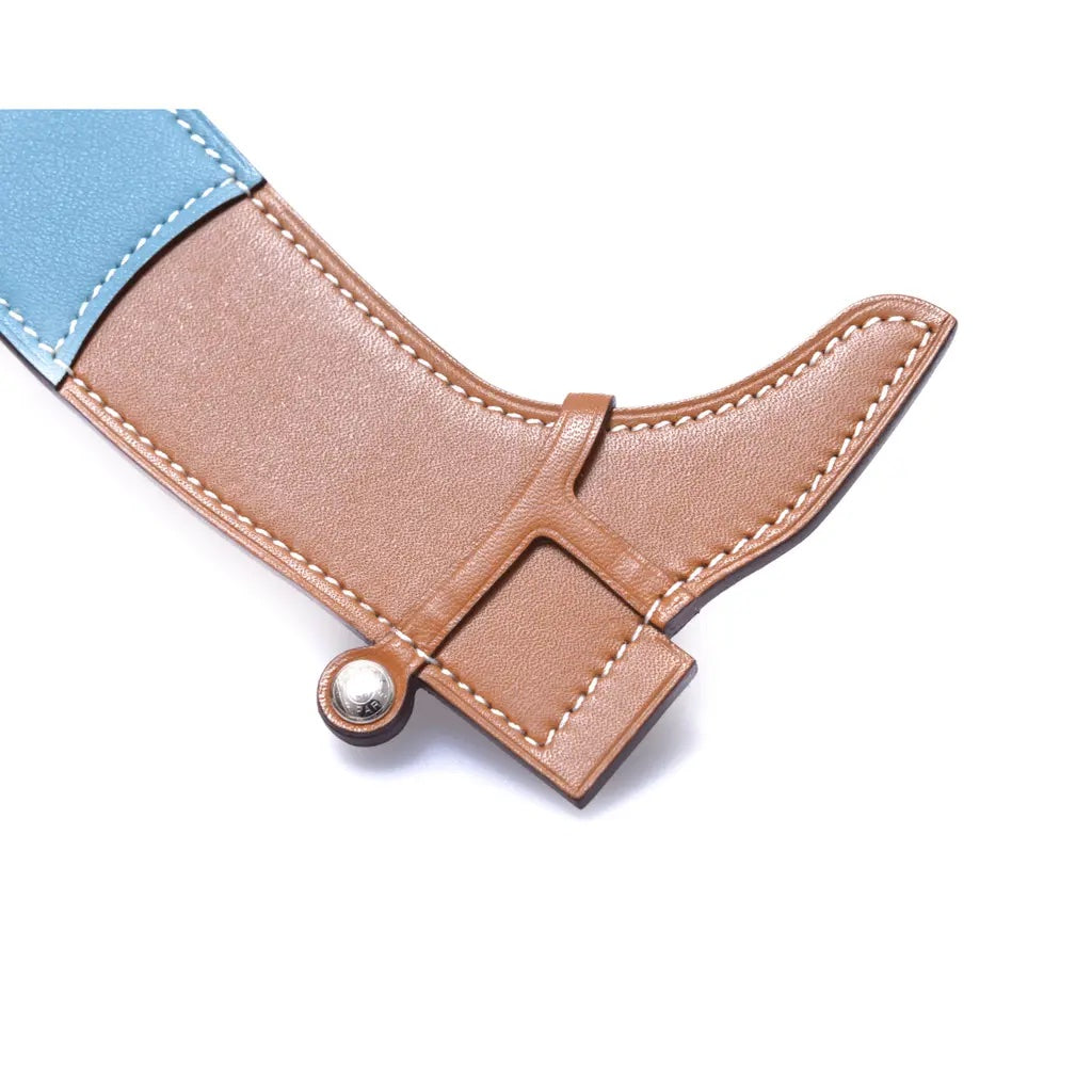 HERMÈS BUTLER SWIFT BLEU ZELLIGE PADDOCK BOOT BAG CHARM