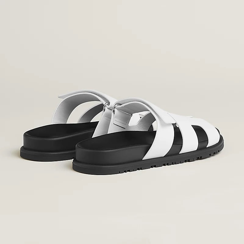 HERMÈS CHYPRE CALFSKIN LEATHER MULES