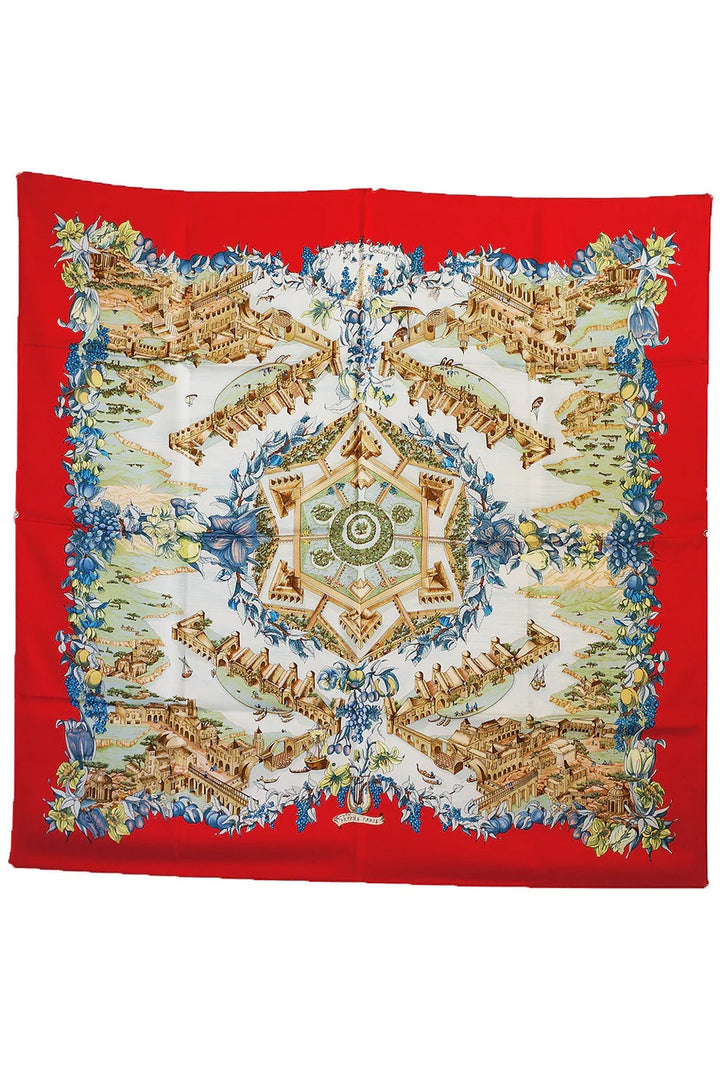 HERMÈS CARRE AU PAYS DE COCAGNE SILK SCARF BY ZOE PAUWELS