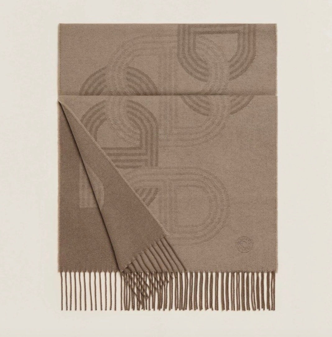 HERMÈS CIRCUIT 24 FAUBOURG CASHMERE MUFFLER SCARF
