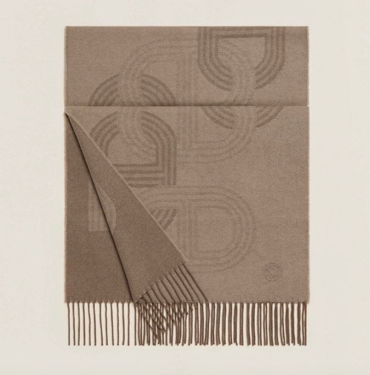 HERMÈS CIRCUIT 24 FAUBOURG CASHMERE MUFFLER SCARF