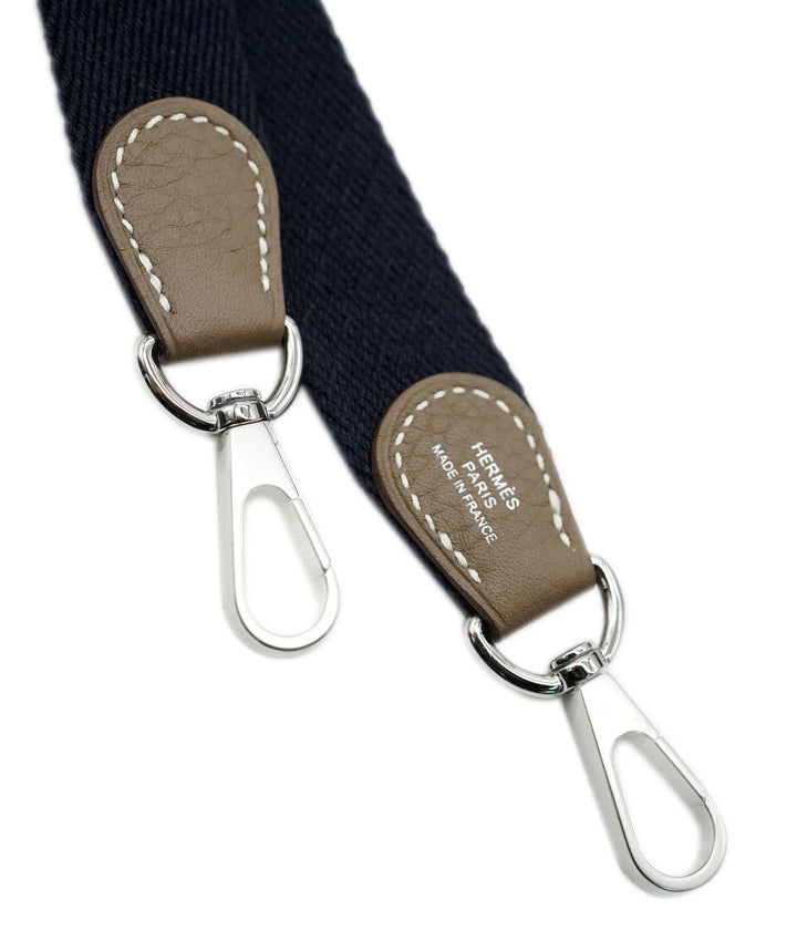 HERMÈS EVELYNE CLEMENCE LEATHER TPM ETOUPE BLEU INDIGO
