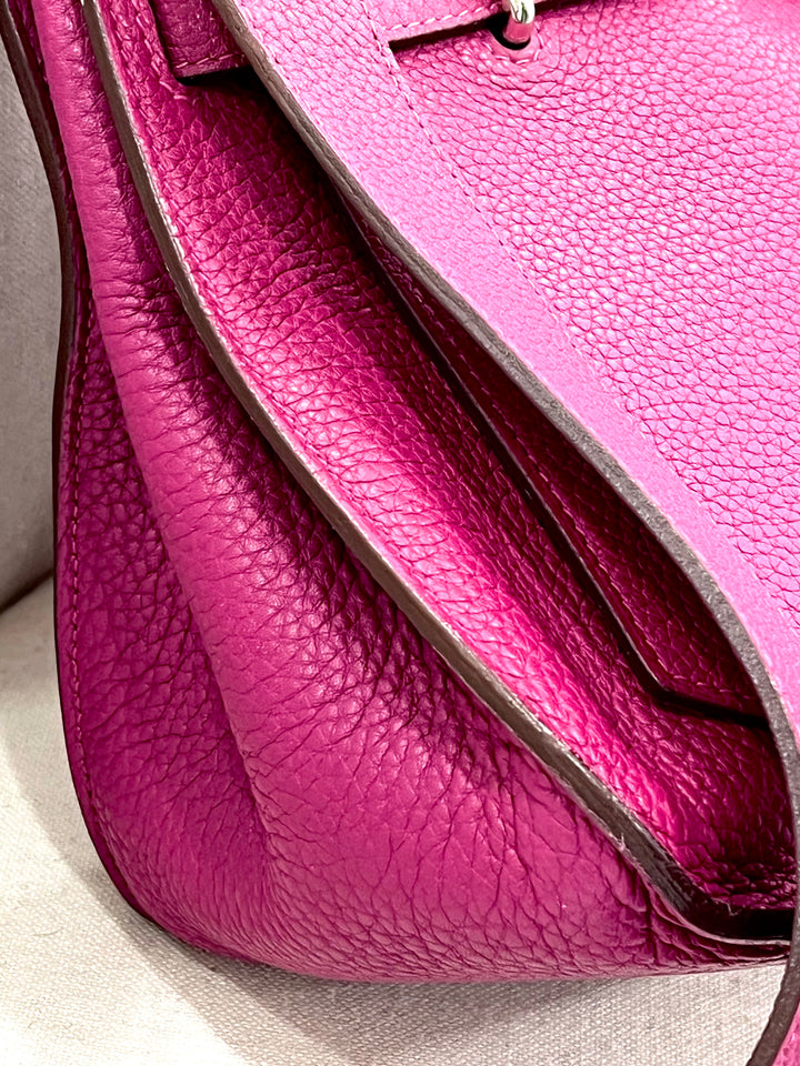 HERMÈS CLEMENCE LEATHER JYPSIERE 34 SHOULDER BAG