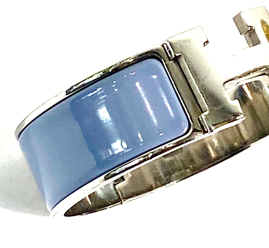 HERMÈS CLIC CLAC H ENAMEL WIDE CUFF BRACELET