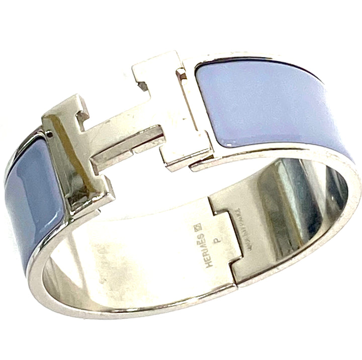 HERMÈS CLIC CLAC H ENAMEL WIDE CUFF BRACELET